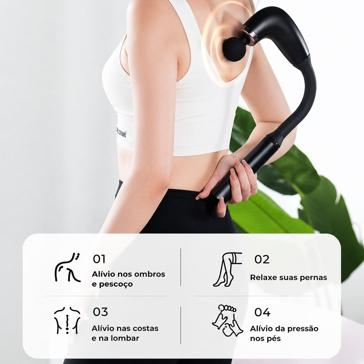 Massageador corpo em calma