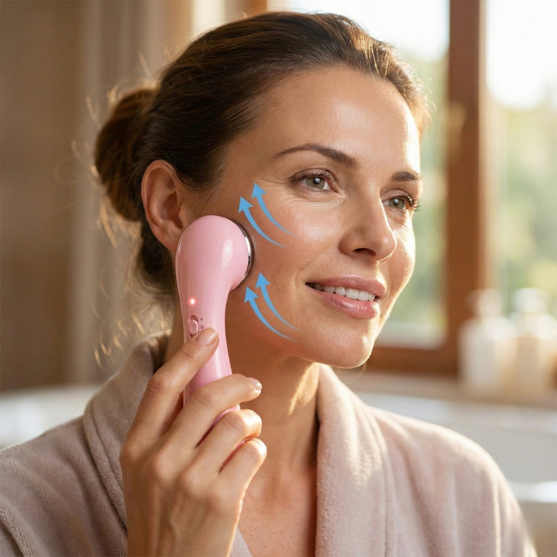 Massageador Facial Elétrico Antirrugas