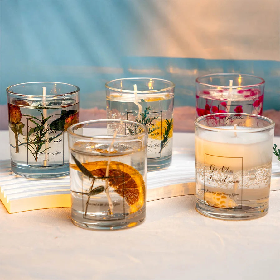 Vela Aromática em Gel no Vidro