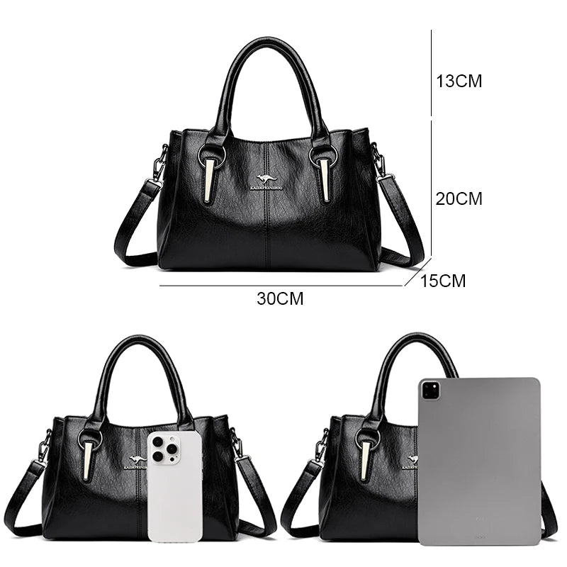 Bolsa Feminina de Couro Legítimo Premium