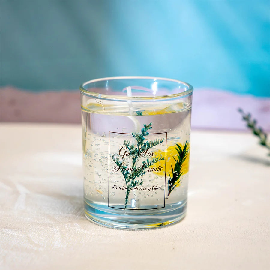 Vela Aromática em Gel no Vidro