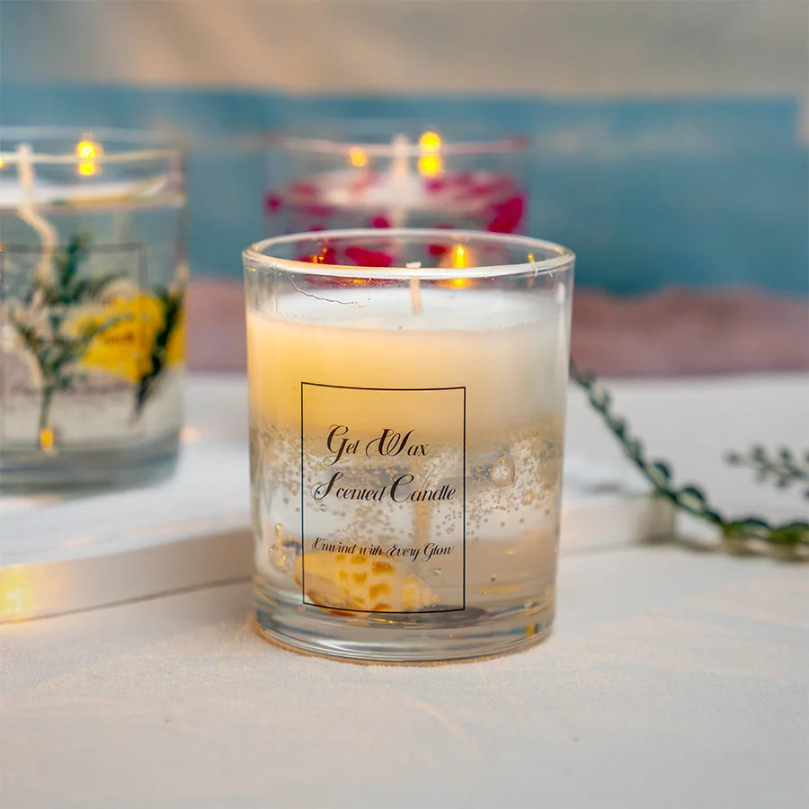 Vela Aromática em Gel no Vidro