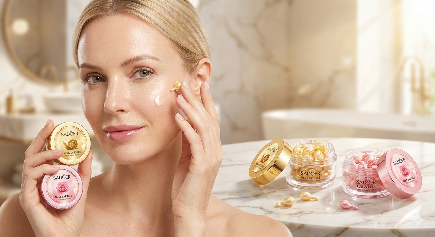 Sérum Facial em Cápsulas - Pele Hidratada Todos os Dias