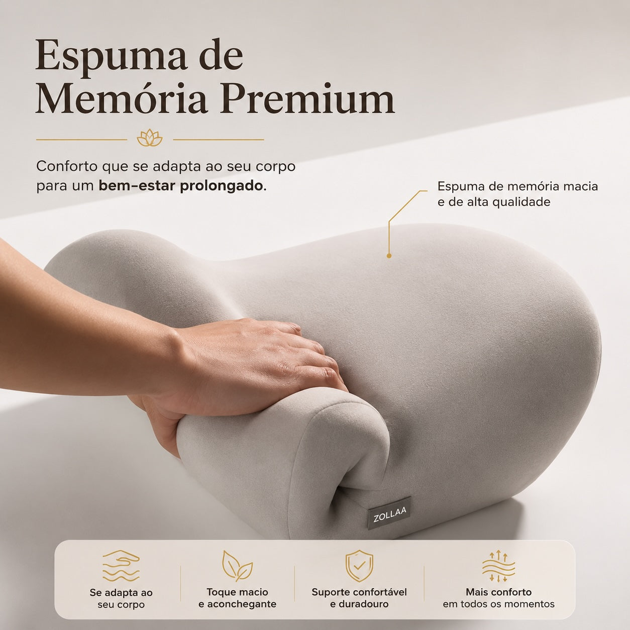 Almofada Ergonômica Premium para Cadeira e Escritório