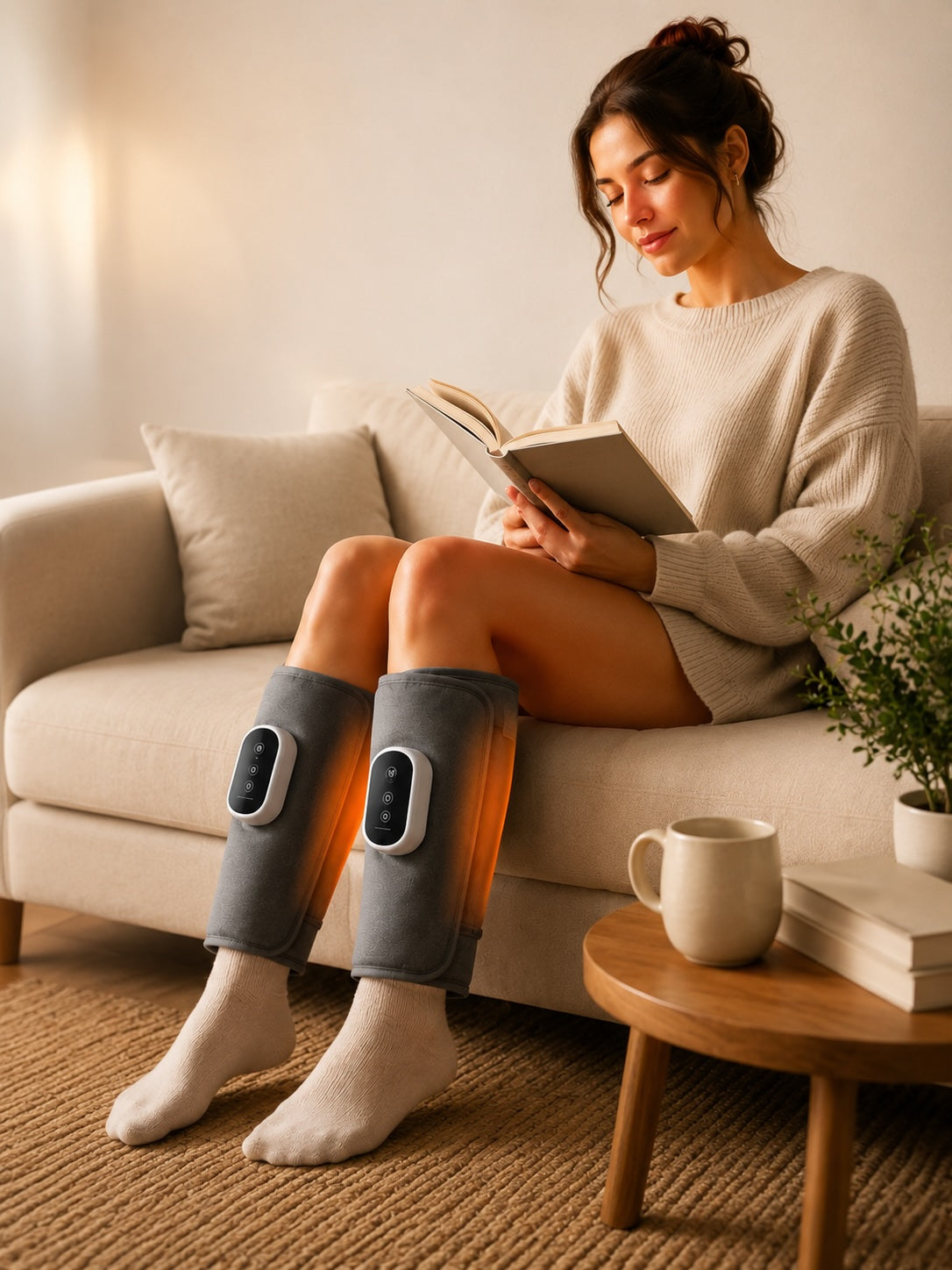 Massageador Inteligente de Panturrilha com Aquecimento