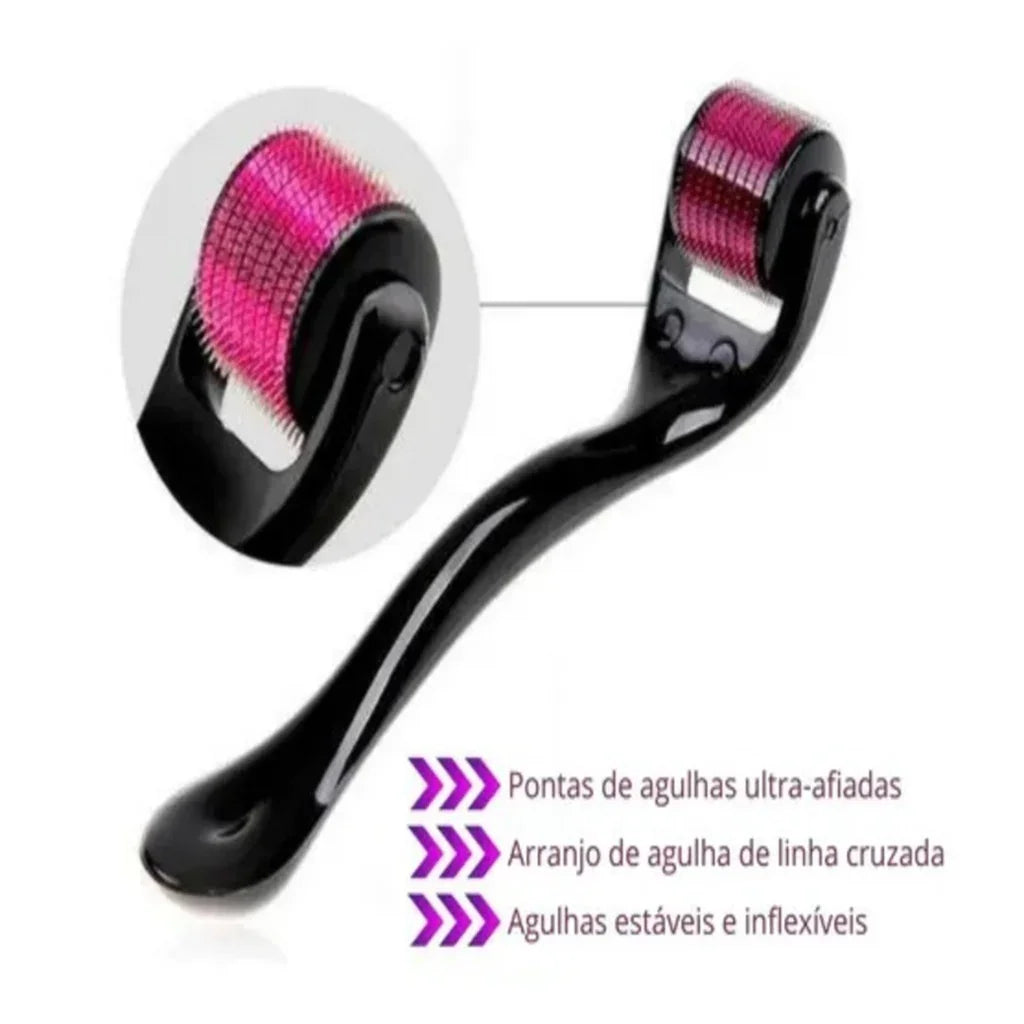 Dermaroller - Rolo com Microagulhas Anti Rugas 1mm