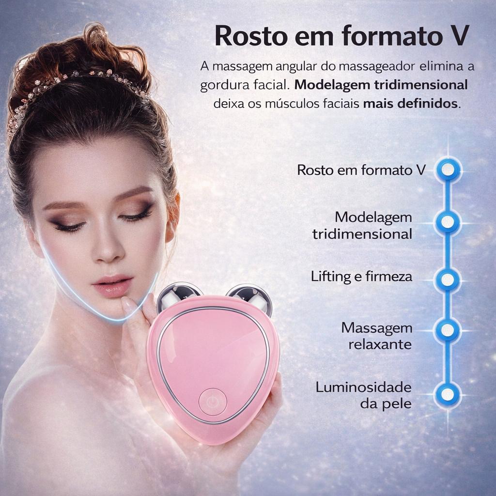 Lifting Facial EMS Antirrugas Recarregável