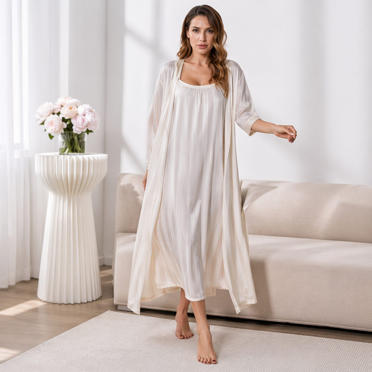 Conjunto de Cetim Elegância em Casa