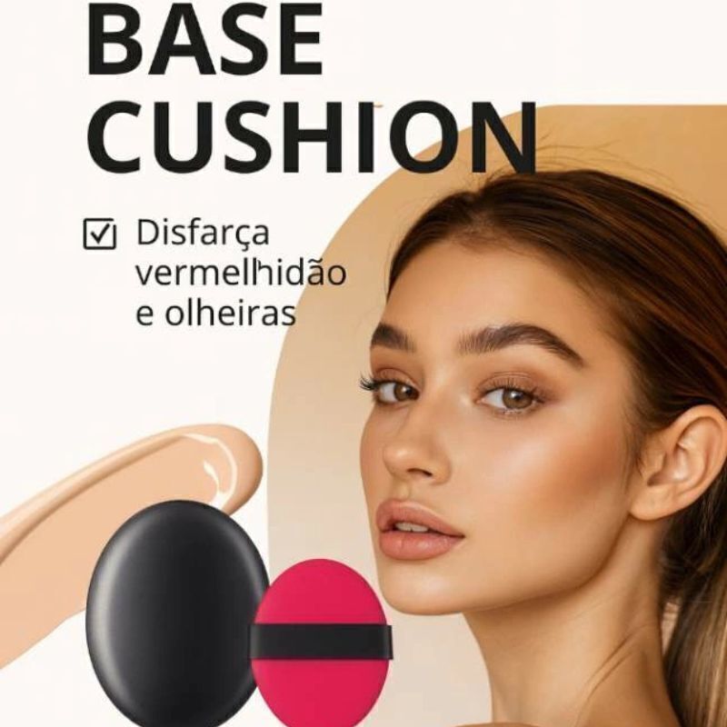 Base Cushion Maquiagem Duradoura com Protetor Solar SPF40